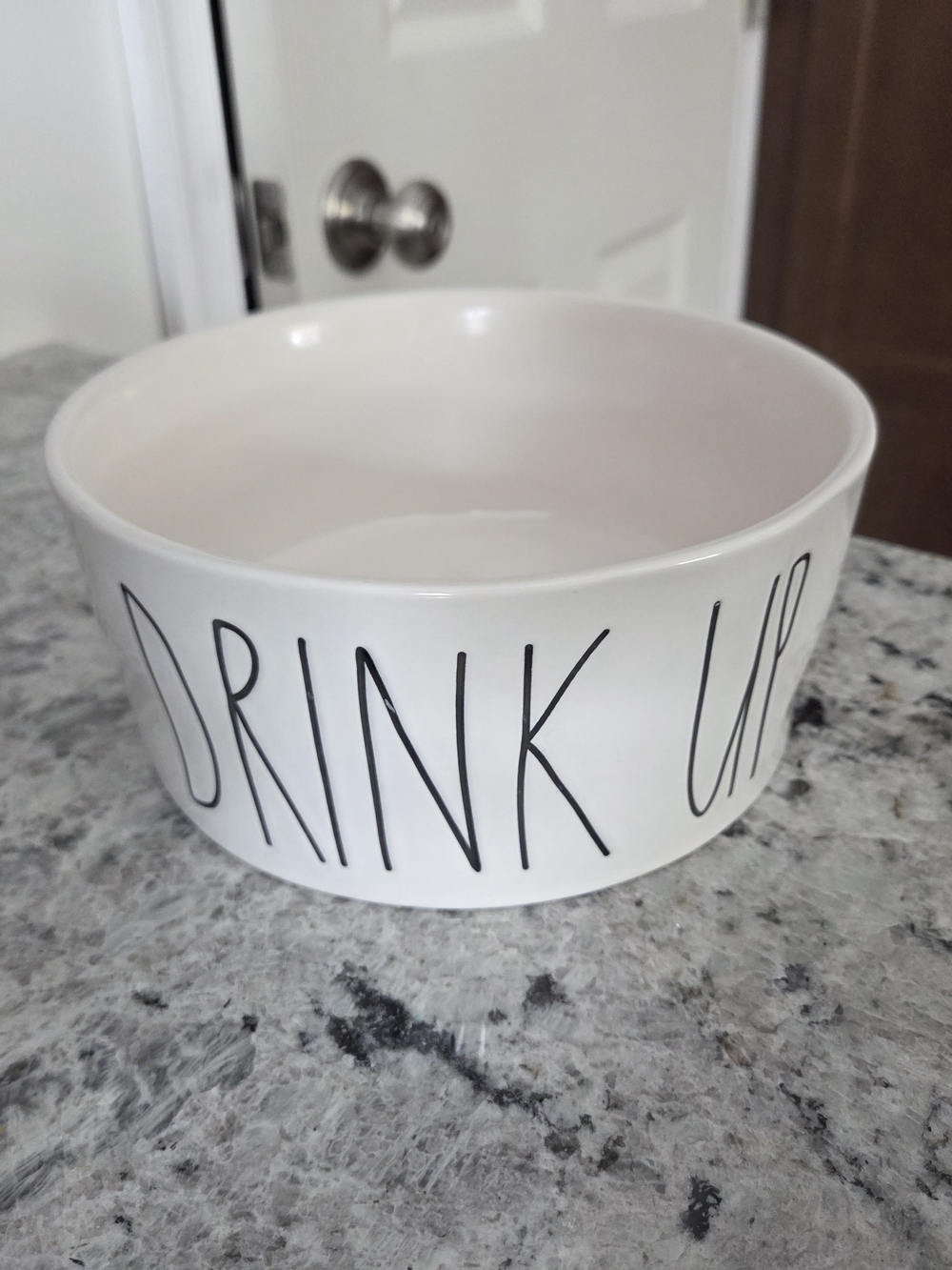 Rae Dun  'Drink Up' Ceramic Pet Bowl
